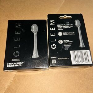 Gleem Replacement Toothbrush Heads - 2 Black Packaging